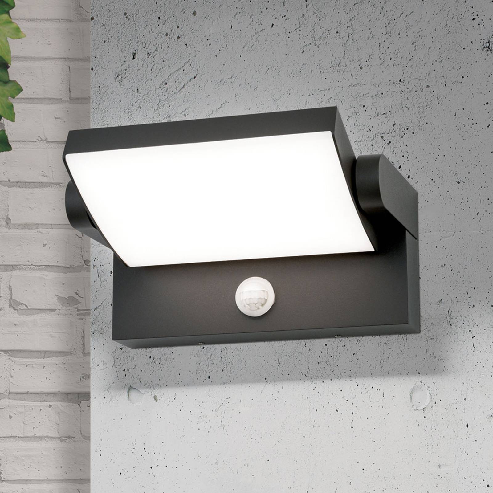 LED-Außenwandlampe Ginger, Sensor, anthrazit, IP54 LED-Außenwandlampe Ginger, Sensor, anthrazit, IP54 von Orion
