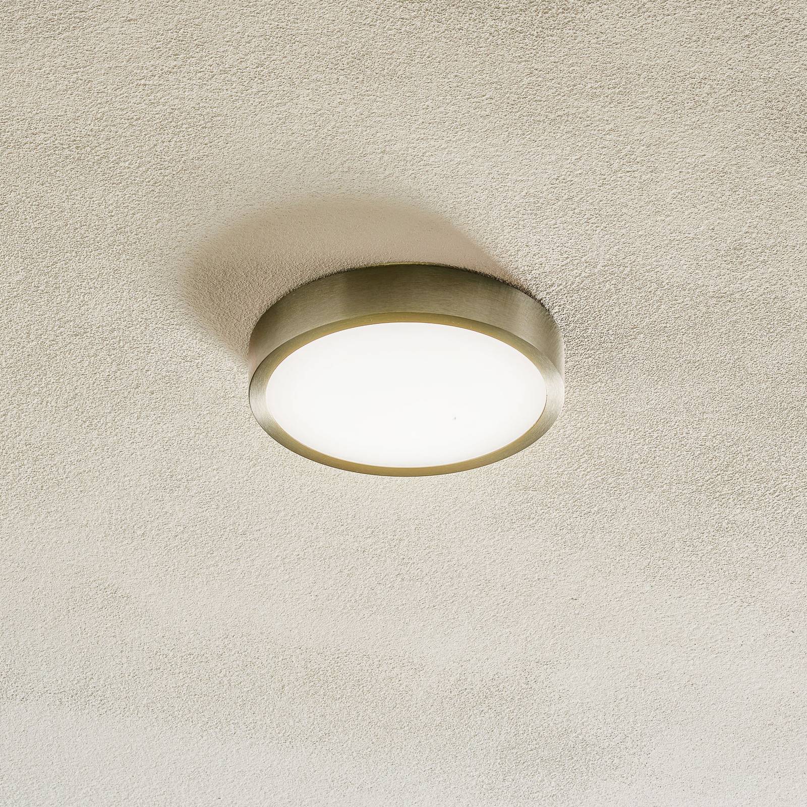 LED-Deckenleuchte Bully, nickel-matt, Ø 14 cm LED-Deckenleuchte Bully, nickel-matt, Ø 14 cm von Orion