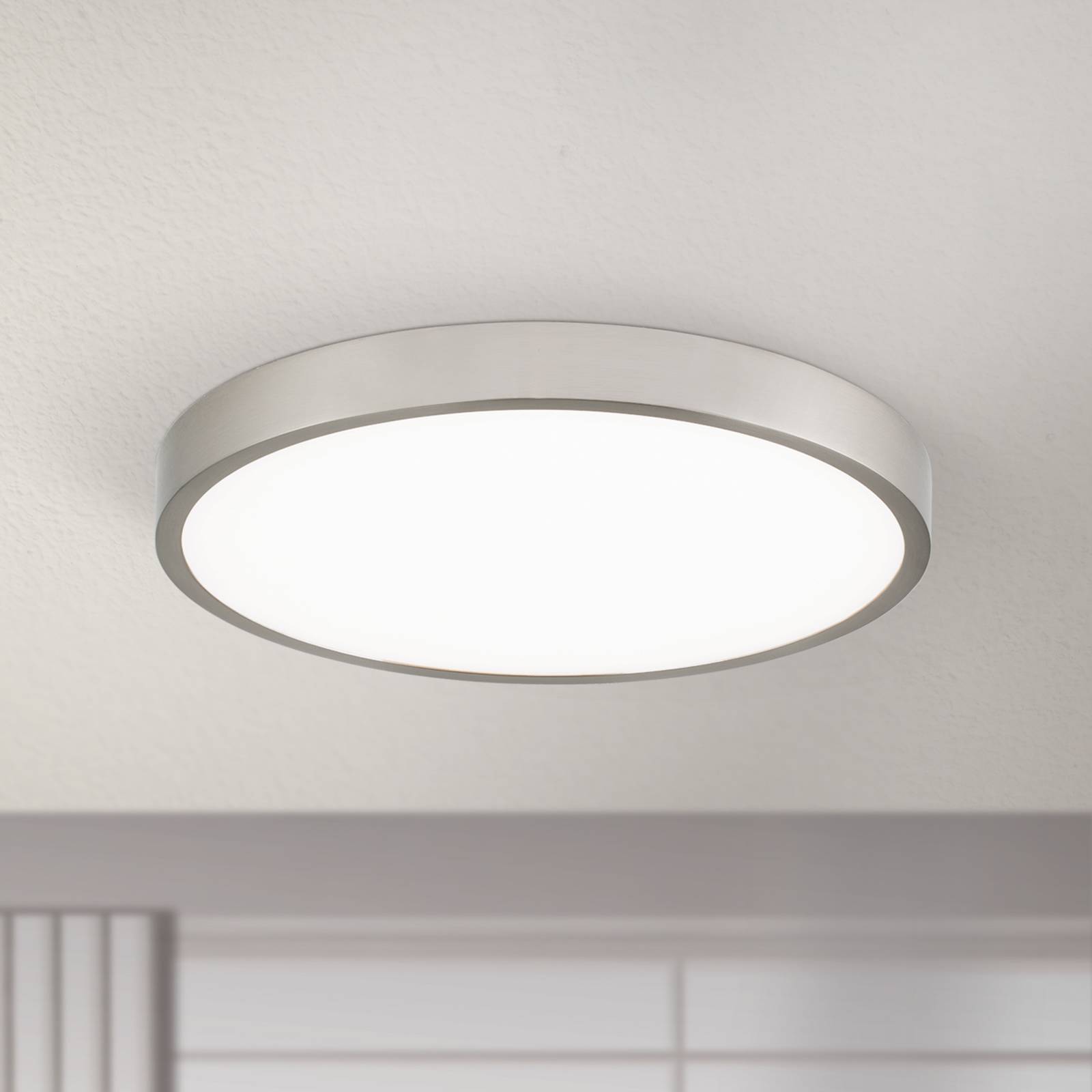 LED-Deckenleuchte Bully, nickel-matt, Ø 28 cm LED-Deckenleuchte Bully, nickel-matt, Ø 28 cm von Orion