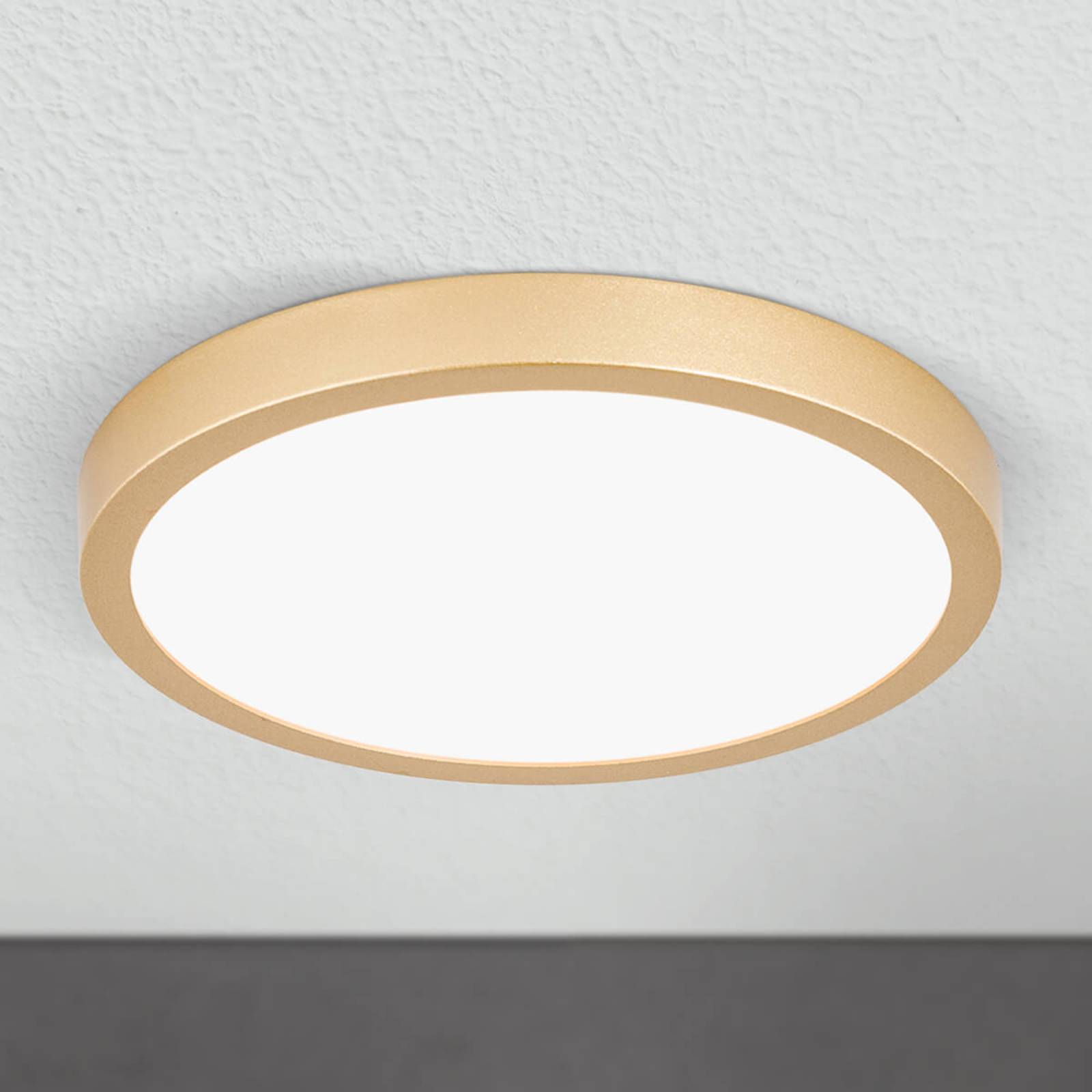 LED-Deckenleuchte Vika, rund, gold matt, Ø 23cm LED-Deckenleuchte Vika, rund, gold matt, Ø 23cm von Orion