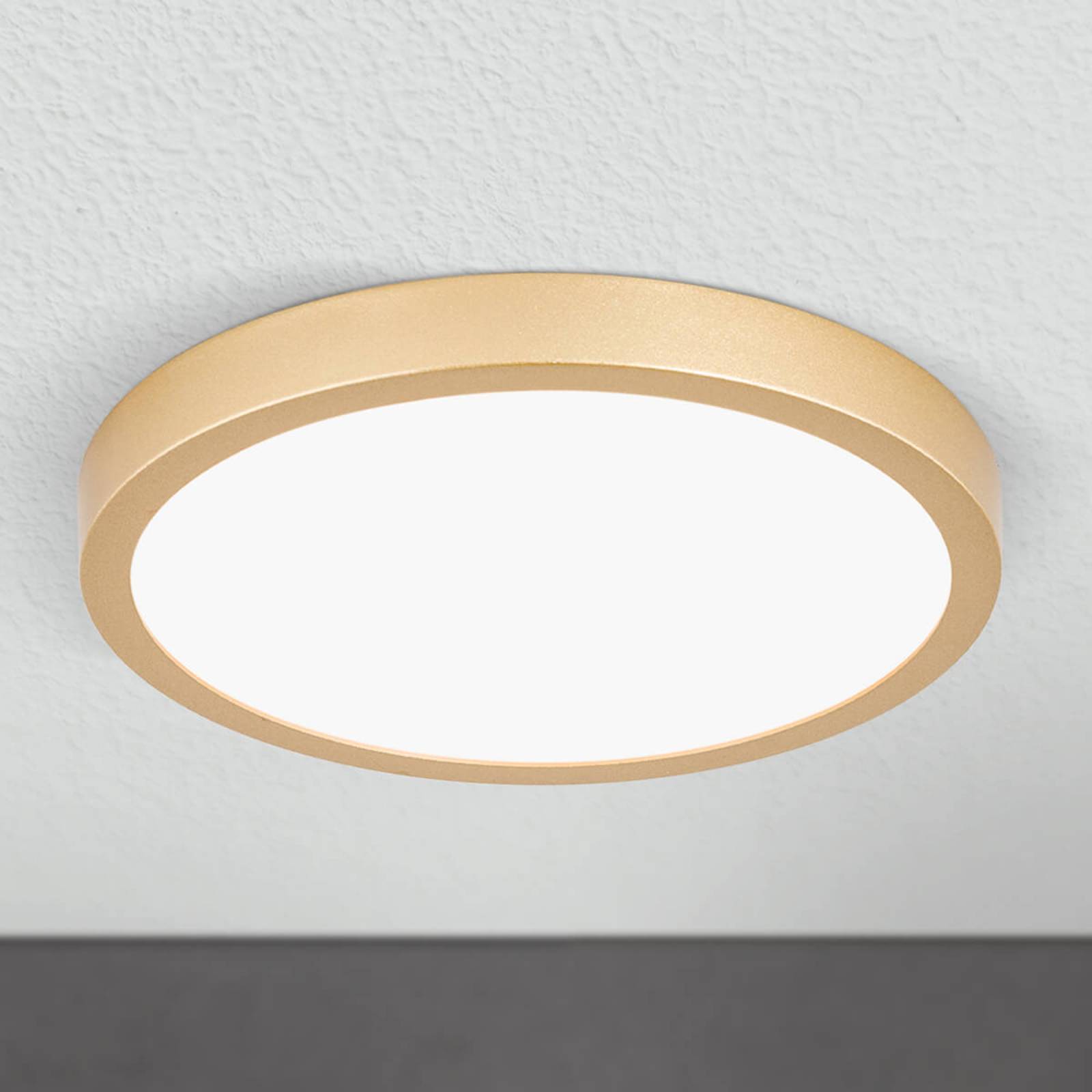 LED-Deckenleuchte Vika, rund, gold matt, Ø 23cm von Orion