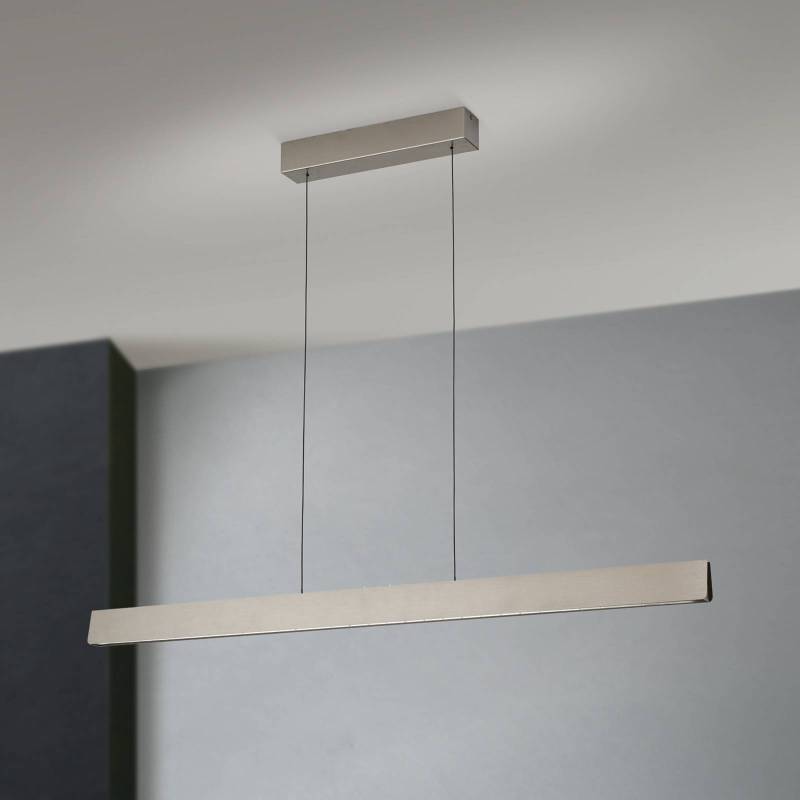LED-Hängelampe Tara, nickelfarben, Länge 120 cm, Alu/Stahl von Orion