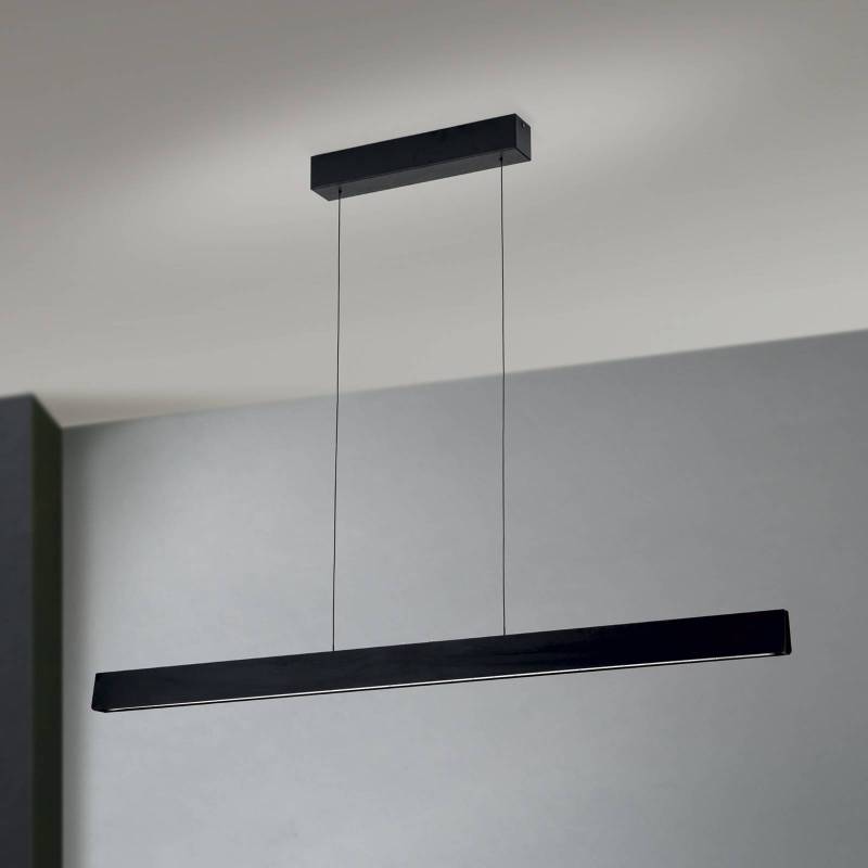 LED-Hängelampe Tara, schwarz, Länge 120 cm, Alu/Stahl von Orion