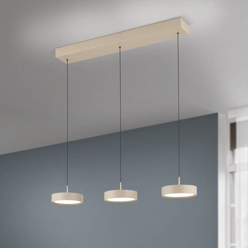 LED-Hängeleuchte Teide, khaki, Metall, höhenverstellbar von Orion