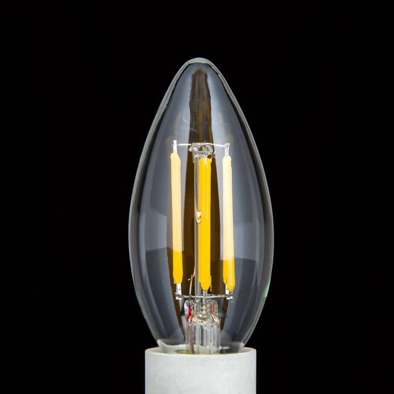 LED-Leuchtmittel Filament E14 C35 klar 6W 827 720lm dimmbar von Orion