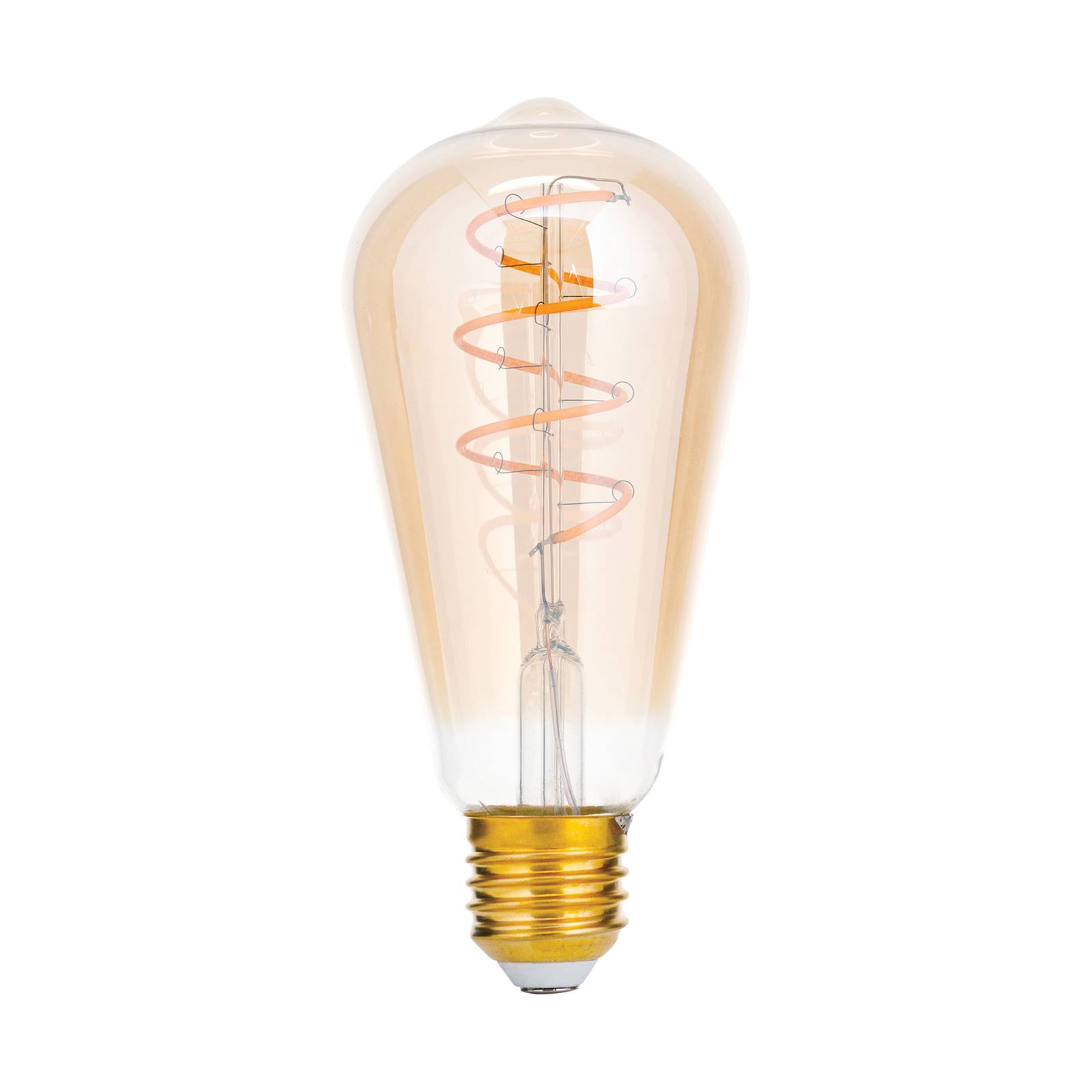 LED-Rustikalampe E27 ST64 4W amber 2.200K dimmbar von Orion