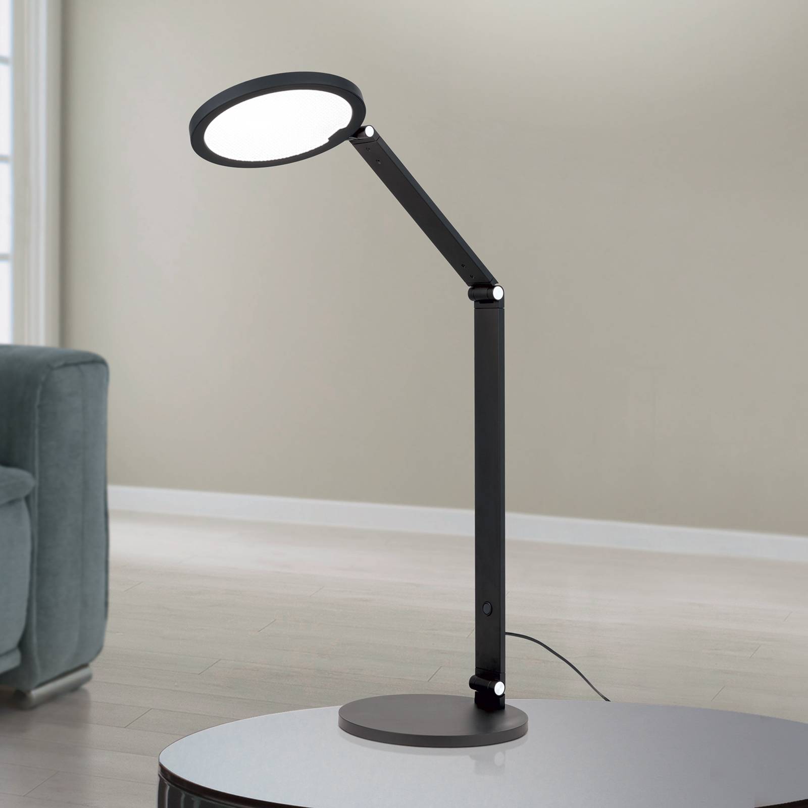LED-Tischlampe Fati, schwarz, Höhe 60 cm, Aluminium, Dimmer LED-Tischlampe Fati, schwarz, Höhe 60 cm, Aluminium, Dimmer von Orion