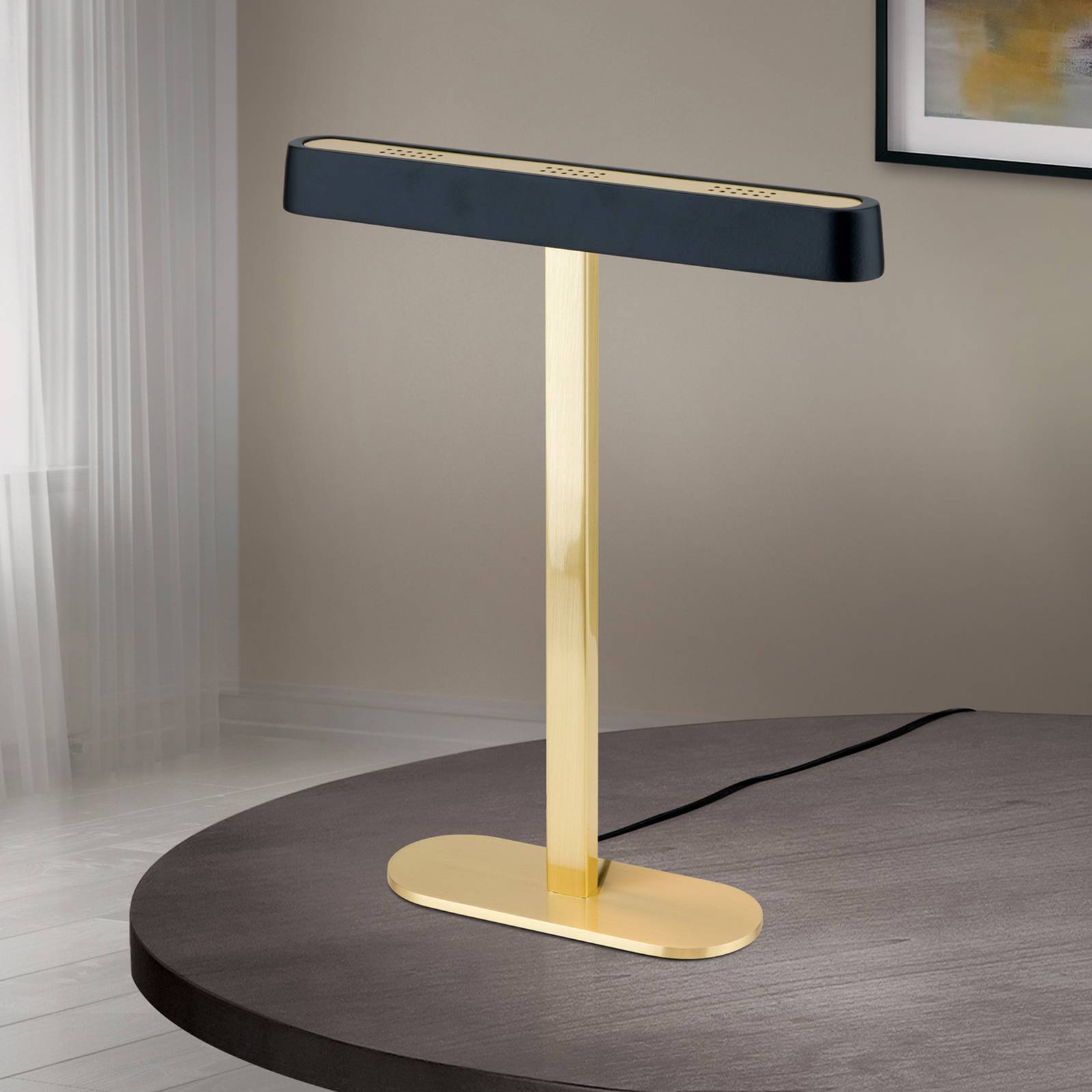 LED-Tischleuchte Auftakt gold/schwarz LED-Tischleuchte Auftakt gold/schwarz von Orion
