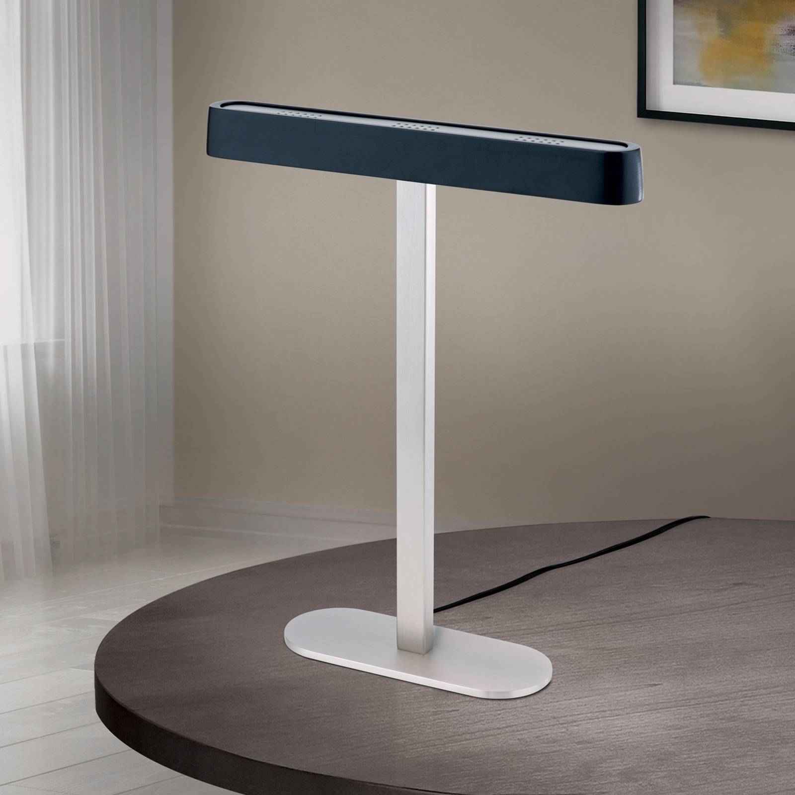 LED-Tischleuchte Auftakt nickel/schwarz LED-Tischleuchte Auftakt nickel/schwarz von Orion
