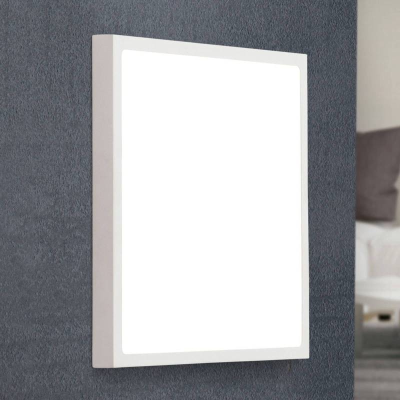 LED-Wandleuchte Vika, Quadrat, weiß, 30x30cm von Orion
