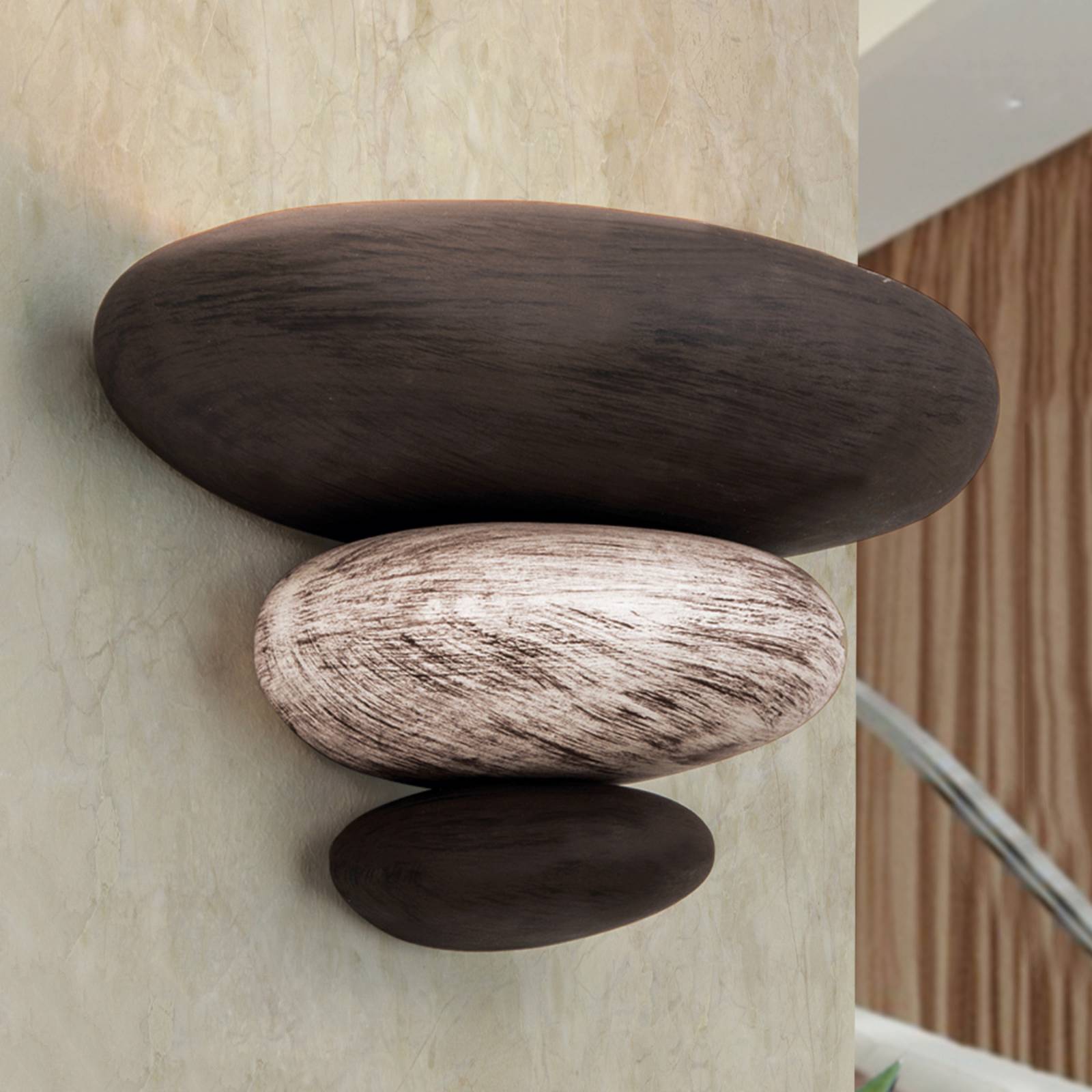 Steinimitation: die Wandleuchte LITICA beige-braun Steinimitation: die Wandleuchte LITICA beige-braun von Orion