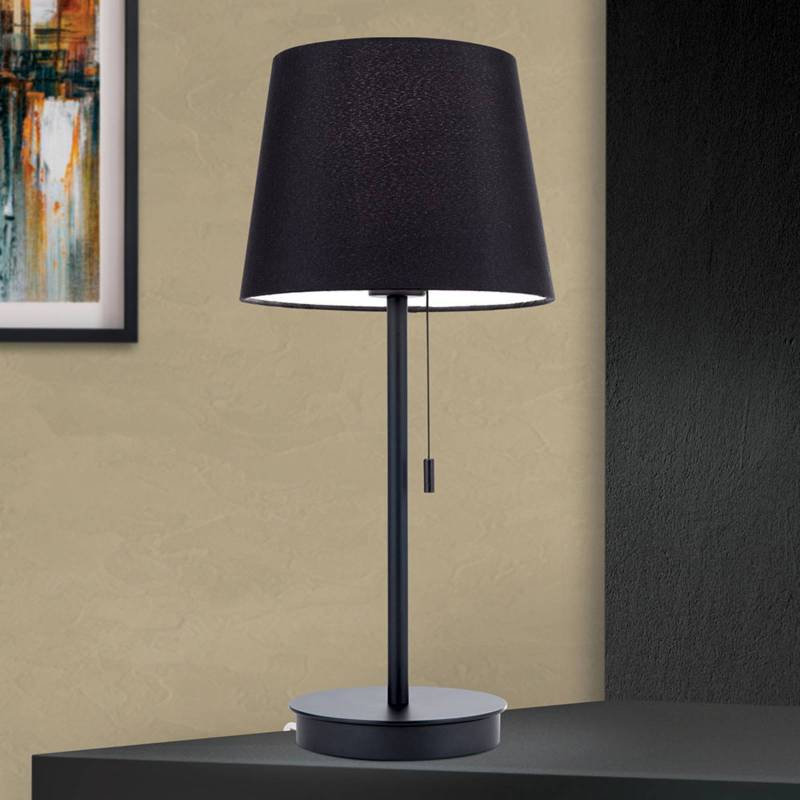 Tischleuchte Ludwig mit USB-Port schwarz von Orion
