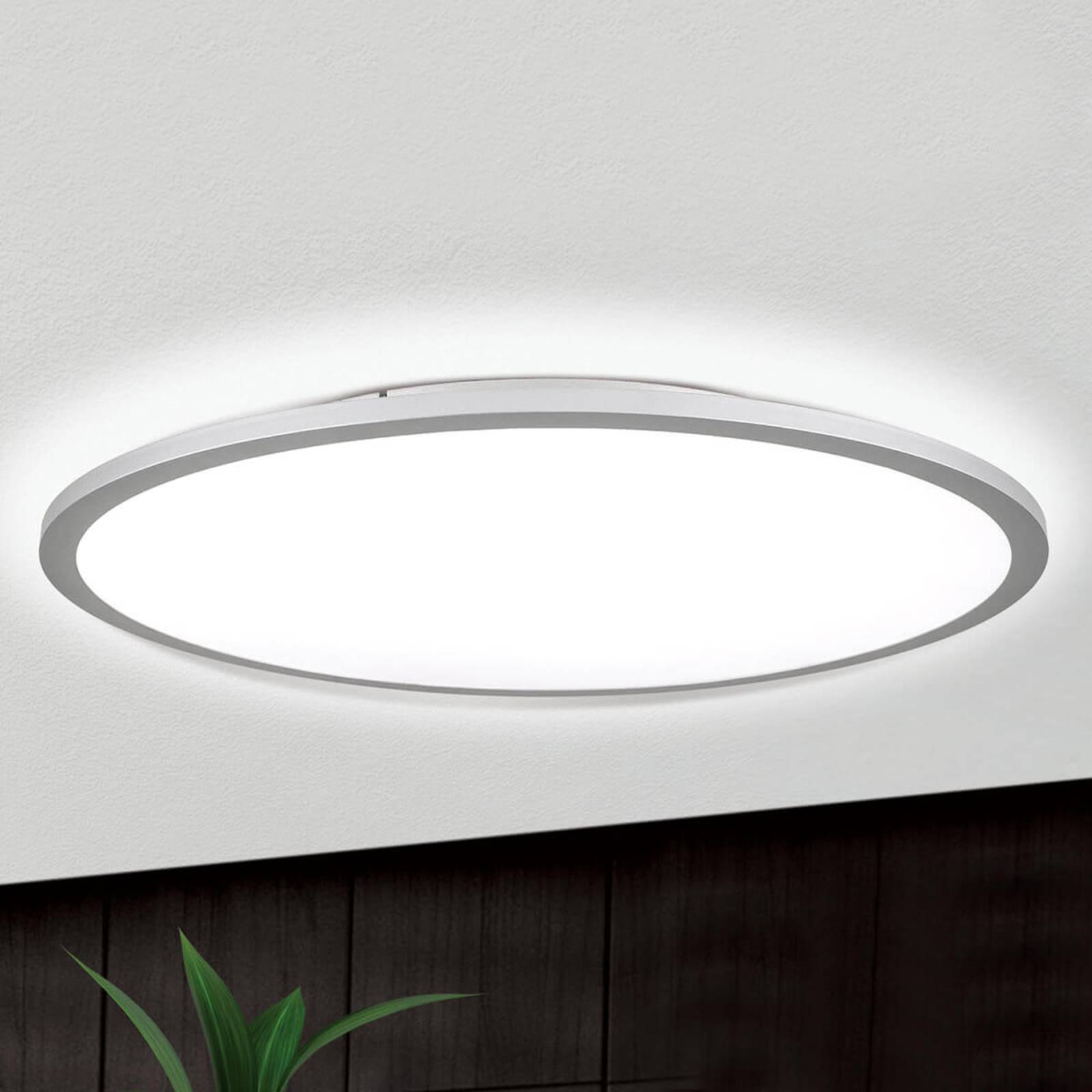 Titanfarbene LED-Deckenlampe Aria, dimmbar - 60 cm von Orion