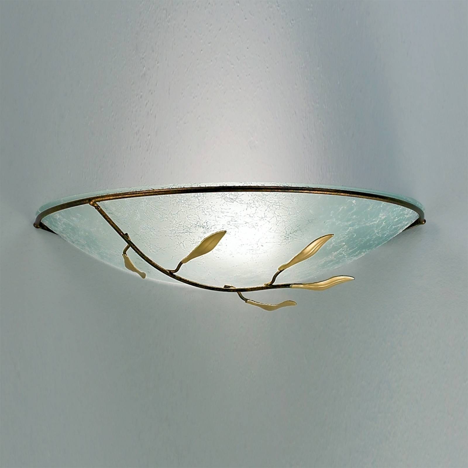 Wandleuchte Luca, gold antik, Scavoglas von Orion