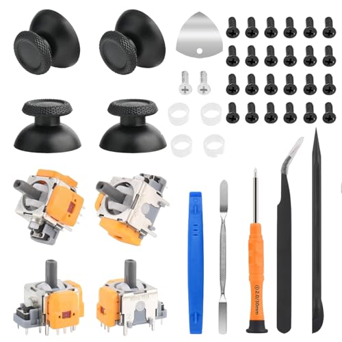 4 Stück Hall Effekt Sticks Kompatibel mit Play Station 5 PS5 Kontroller, Anti-Drift 3D Sticks mit 4 Joystick Thumbsticks 4 Joystick Protection Ring Reparatur Kit PS5 Conrtoller Zubehör 4 Stück Hall Effekt Sticks Kompatibel mit Play Station 5 PS5 Kontroller, Anti-Drift 3D Sticks mit 4 Joystick Thumbsticks 4 Joystick Protection Ring Reparatur Kit PS5 Conrtoller Zubehör von Orizizhic