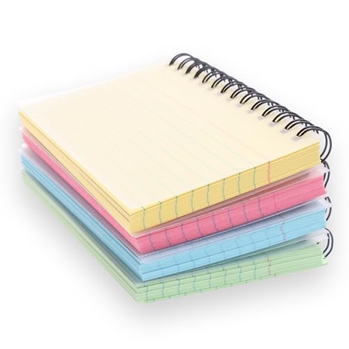 Ormromra 4 Pack linierte Karteikarten, Lernkarten mit Spiralbindung, 4 Farben Revisionskarten, reißbares Karteikarten Papier, Easy Flip Queuekarten, farbige Notizkarten, für Schule, Büro Essentials Ormromra 4 Pack linierte Karteikarten, Lernkarten mit Spiralbindung, 4 Farben Revisionskarten, reißbares Karteikarten Papier, Easy Flip Queuekarten, farbige Notizkarten, für Schule, Büro Essentials von Ormromra