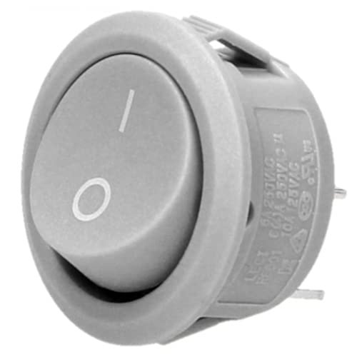 ORNO AE-13180 Kippschalter 230v Round Strom: 6, 10A Versorgungsspannung: 230V~ (Grau) von Orno