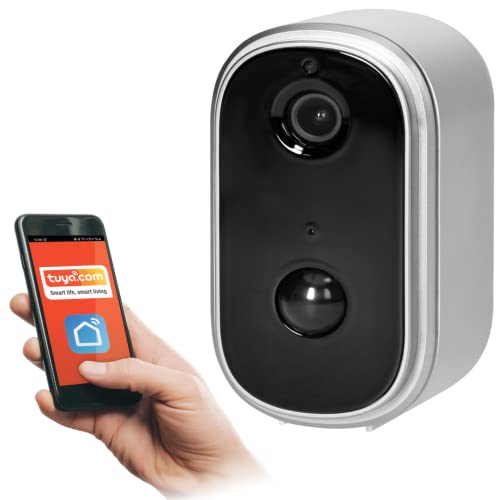 Orno MT-ME-1809 Überwachungskamera Aussen mit WiFi-Kommunikation mit einem Smartphone mit der Anwendung Tuya IP65 Intercom-Speicher (Kamera) von Orno