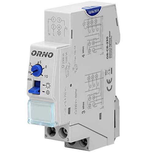 Orno OR-CR-230 Treppenhausautomat 230v || Max. Belastung : 2300W || Montage:Din-Schine von Orno