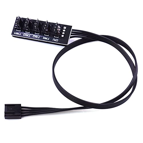 Orolotay 40cm 1 Bis 5 4-Pin Molex TX4 PWM Lüfter CPU HUB Splitter PC Gehäuse Gehäuse Kühler Verlängerungskabel Adapter Controller von Orolotay