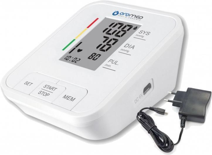 Oromed Elektronisches Blutdruckmessgerät ORO-N4 Classic+Netzteil (ORO-N4) von Oromed