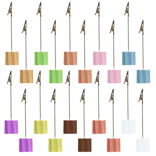 Orssmigs 20Pcs Fotohalter mit Klammern Mehrfarben Holzsockel Postkartenhalter Memo Clip Halter mit Stehend Fotoständer Tischkartenhalter Nachrichten Clip Halter für Büro,Hochzeit,Zuhause, Postkarte Orssmigs 20Pcs Fotohalter mit Klammern Mehrfarben Holzsockel Postkartenhalter Memo Clip Halter mit Stehend Fotoständer Tischkartenhalter Nachrichten Clip Halter für Büro,Hochzeit,Zuhause, Postkarte von Orssmigs
