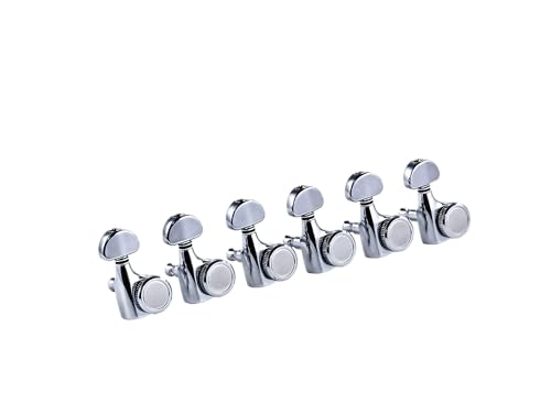 ORTEGA Locking Gitarrenmechaniken-Set, 6 in line, chrom (OTMLOCK6L-CR) von Ortega Guitars