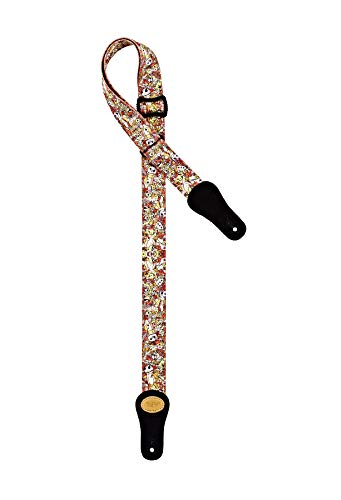 ORTEGA Nylon-Ukulelengurt mit Wildleder - 37mm Voodoo Puppet (KNS-VP-U) von Ortega Guitars