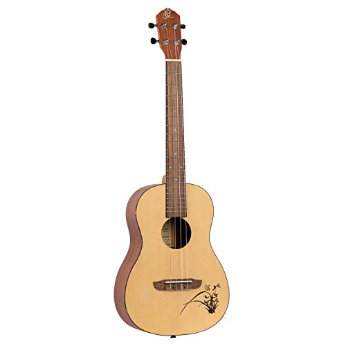 Ortega Guitars Bariton Ukulele Akustisch – Bonfire Series – Fichte, Sapele, Natur (RU5-BA) von Ortega Guitars