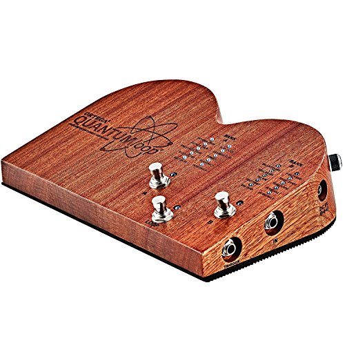 Ortega Guitars Digitale Stomp Box – Digitales Effektpedal und Looper – 16 Drum & Percussion Samples – Fußpedal aus Mahagoni Holz, Natur – Inklusive Netzteil (QUANTUMloop) von Ortega Guitars