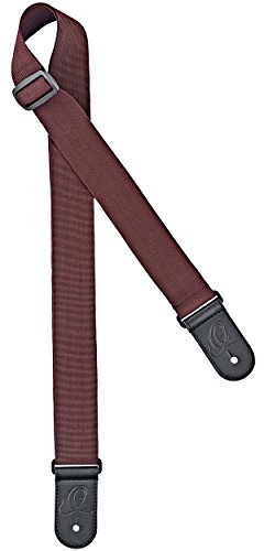 Ortega Guitars Gitarrengurt Länge Verstellbar - Akustik Gitarre / Bass, E-Gitarre, E-Bass - Nylon Straps Series - Nylon, Braun (ONS50STD-BR) von Ortega Guitars