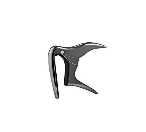 Ortega Guitars Kapodaster Musikinstrument Zubehör - Flach - Für Gitarre, Ukulele, Banjo - Aluminium-Legierung, Schwarz Verchromt (OCAPO-BCR) von Ortega Guitars