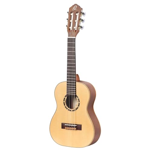 Ortega Guitars Konzert Gitarre Linkshänder – 1/4 – Family Series – Inklusive Gig Bag – Fichte, Mahagoni, Natur (R121-1/4-L) von Ortega Guitars