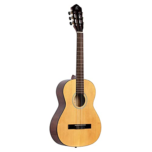 Ortega Guitars 3/4 Konzert Gitarre – Student Series – Fichte, Katalpa, Hochglanz Natur (RST5-3/4) von Ortega Guitars