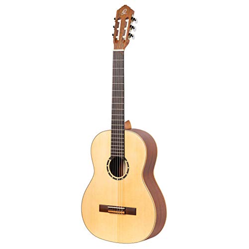 Ortega Guitars Konzertgitarre Full Size - Linkshänder - Family Series - inklusive Gigbag - Mahagoni / Fichtendecke (R121L) von Ortega Guitars