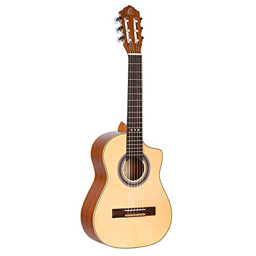 Ortega Guitars Requinto Konzert Gitarre – Deep Body – Requinto Series – Fichte, Sapele, Natur (RQ25) von Ortega Guitars