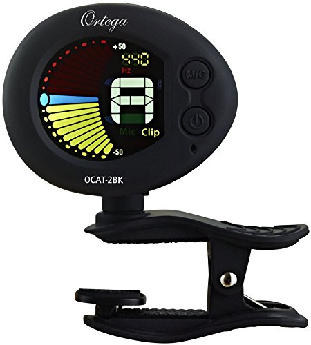 Ortega Guitars OCAT-2BK chromatischer Clip Tuner mit Metronom von Ortega Guitars