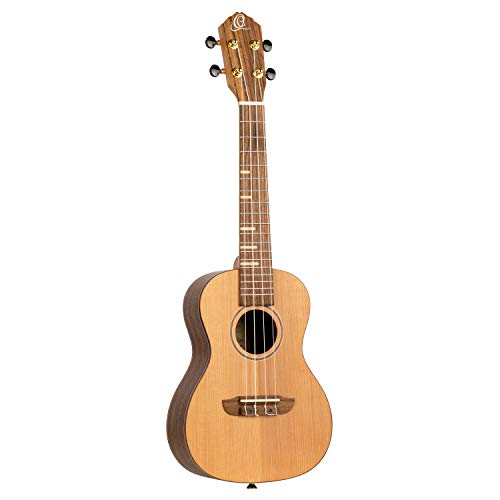 Ortega Guitars Sopran Ukulele Akustisch – Timber Series – Inklusive Gigbag – Zeder, Walnuss, Natur (RUTI-SO) von Ortega Guitars