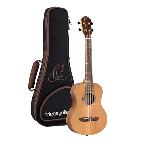 Ortega Guitars Tenor Ukulele Akustisch – Timber Series – Inklusive Gigbag – Zeder, Walnuss, Natur (RUTI-TE) von Ortega Guitars