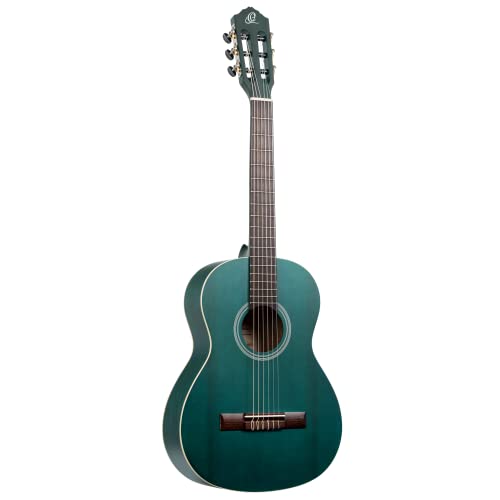 Ortega Guitars 3/4 Konzert Gitarre – Student Series – Fichte, Katalpa, Blau (RST5M-3/4OC) von Ortega Guitars