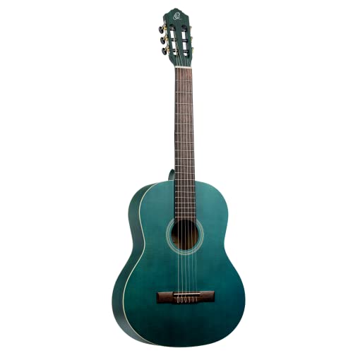 Ortega Guitars blaue Konzertgitarre Full-Size - Student Series - Catalpakorpus mit Fichtendecke (RST5MOC) von Ortega Guitars