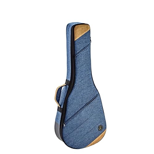 Ortega Guitars gepolstertes Soft Case - für 3/4 Akustikgitarren - Leinen, Baumwolle, Veloursleder - blau, ocean blue (OSOCACL34-OC) von Ortega Guitars