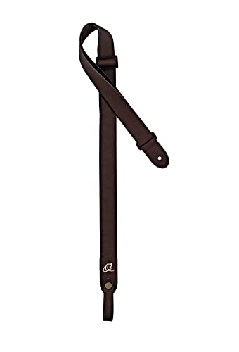 Ortega Guitars Vegan Ukulele Strap – Adjustable Length – Vegan Series – CONNECT Strap Connector Included – Dark Brown (OSVU-BR) von Ortega Guitars