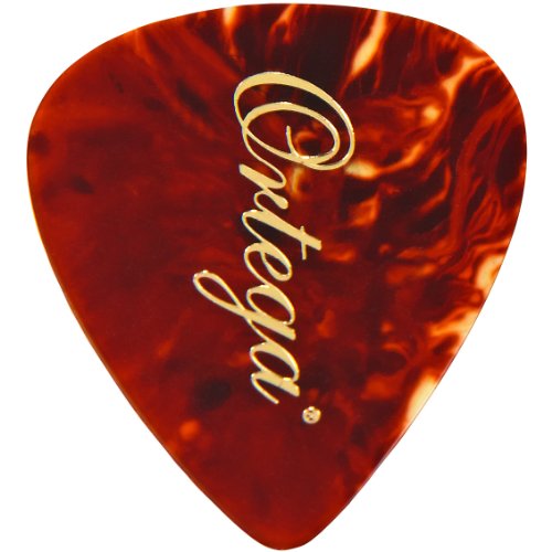 Ortega OGP-TO-M10 Plektren medium, tortoise (10 Stück) Made in Germany von Ortega Guitars