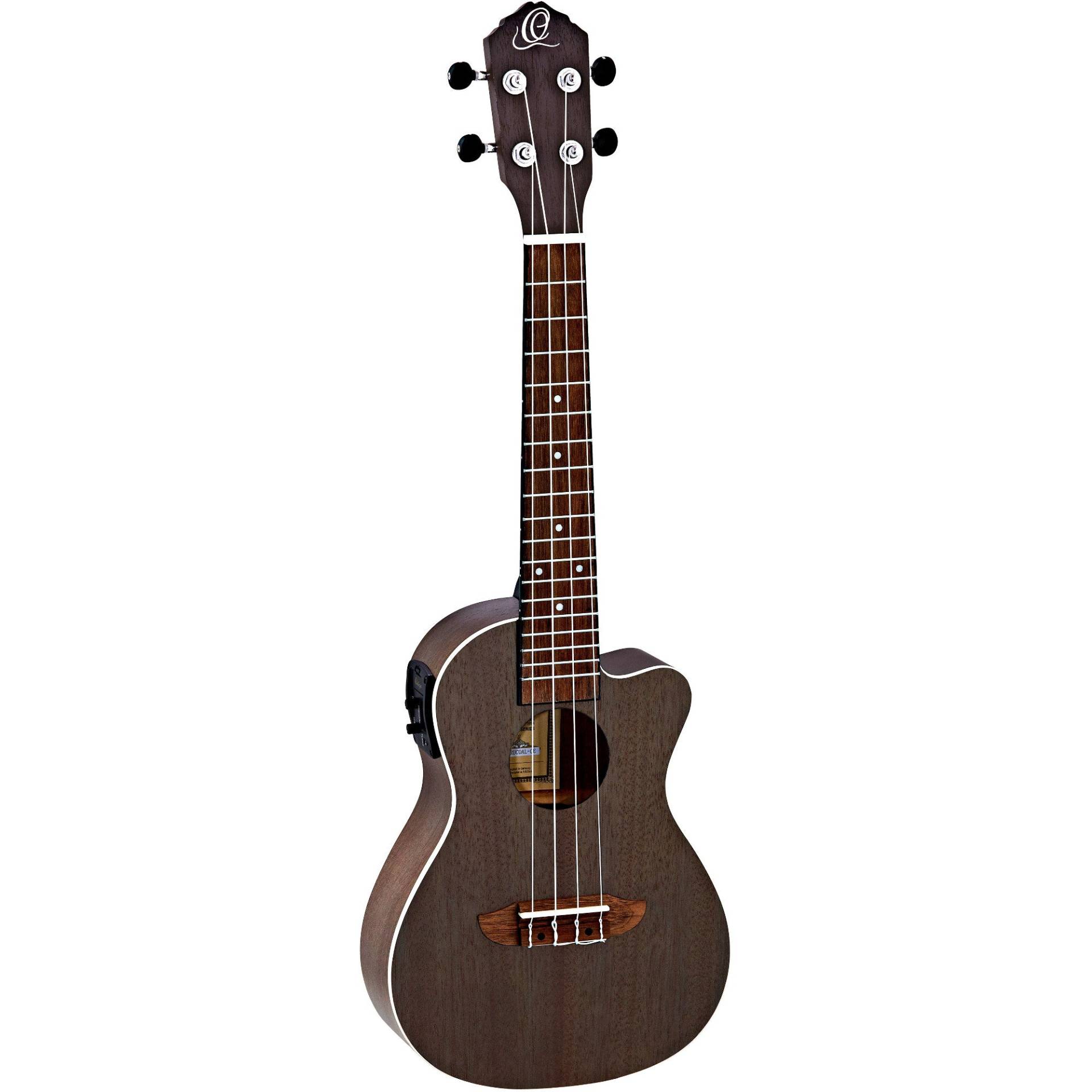Ortega Earth Series RUCOAL-CE Electro-Acoustic Concert Ukulele (Brown) von Ortega
