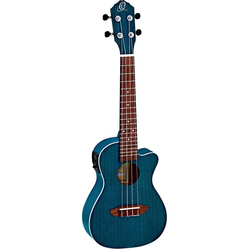 Ortega Earth Series RUOCEAN-CE Electro-Acoustic Concert Ukulele (Blue) von Ortega