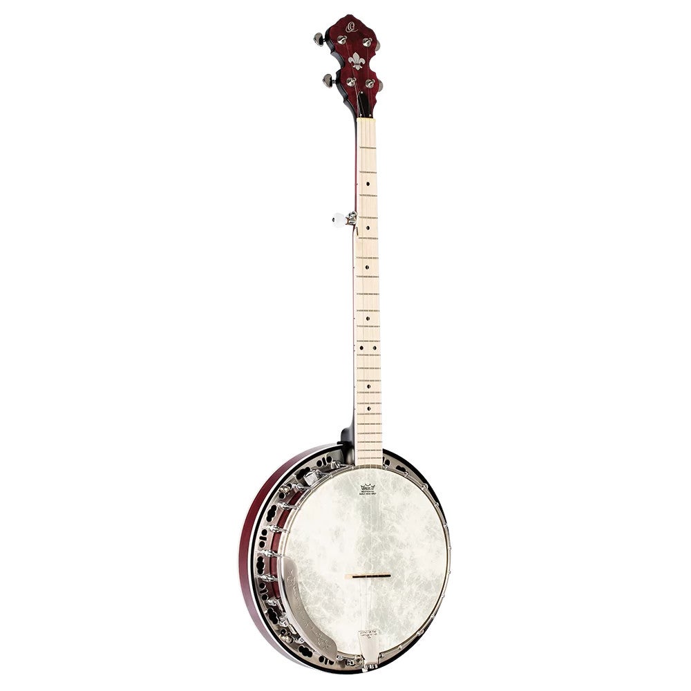 Ortega Falcon Series 5-string Banjo Transparent Fire Red Electro-Acoustic with Gig Bag Ortega Falcon Series 5-string Banjo Transparent Fire Red Electro-Acoustic with Gig Bag von Ortega