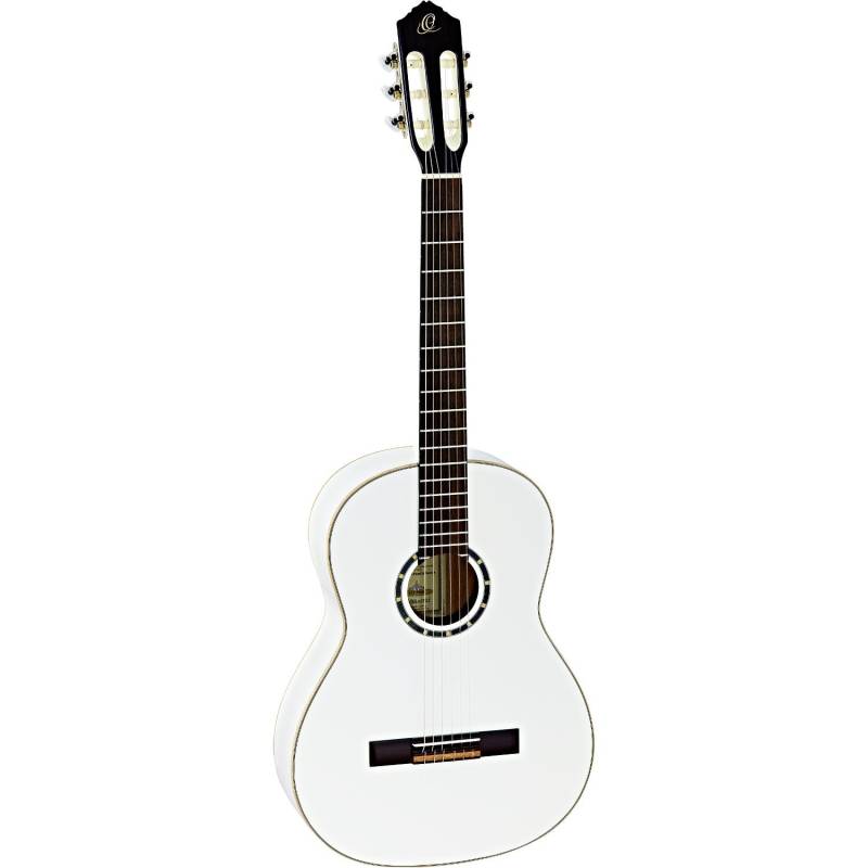 Ortega Family Series R121SN classical guitar, white, with gig bag von Ortega
