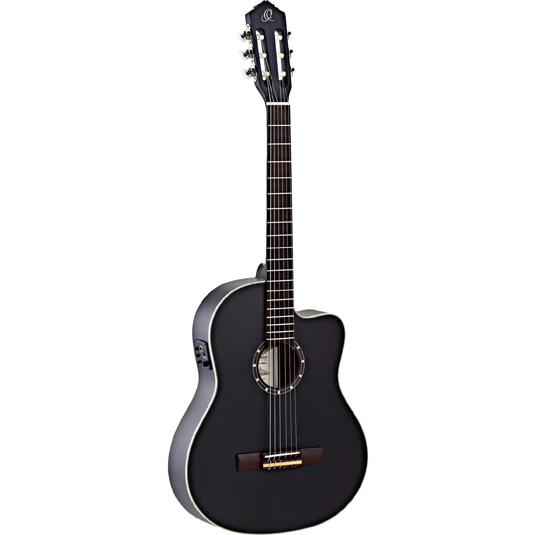 Ortega Family Series RCE125SN-SBK Electro-Acoustic Classical Guitar with Gig Bag Ortega Family Series RCE125SN-SBK Electro-Acoustic Classical Guitar with Gig Bag von Ortega