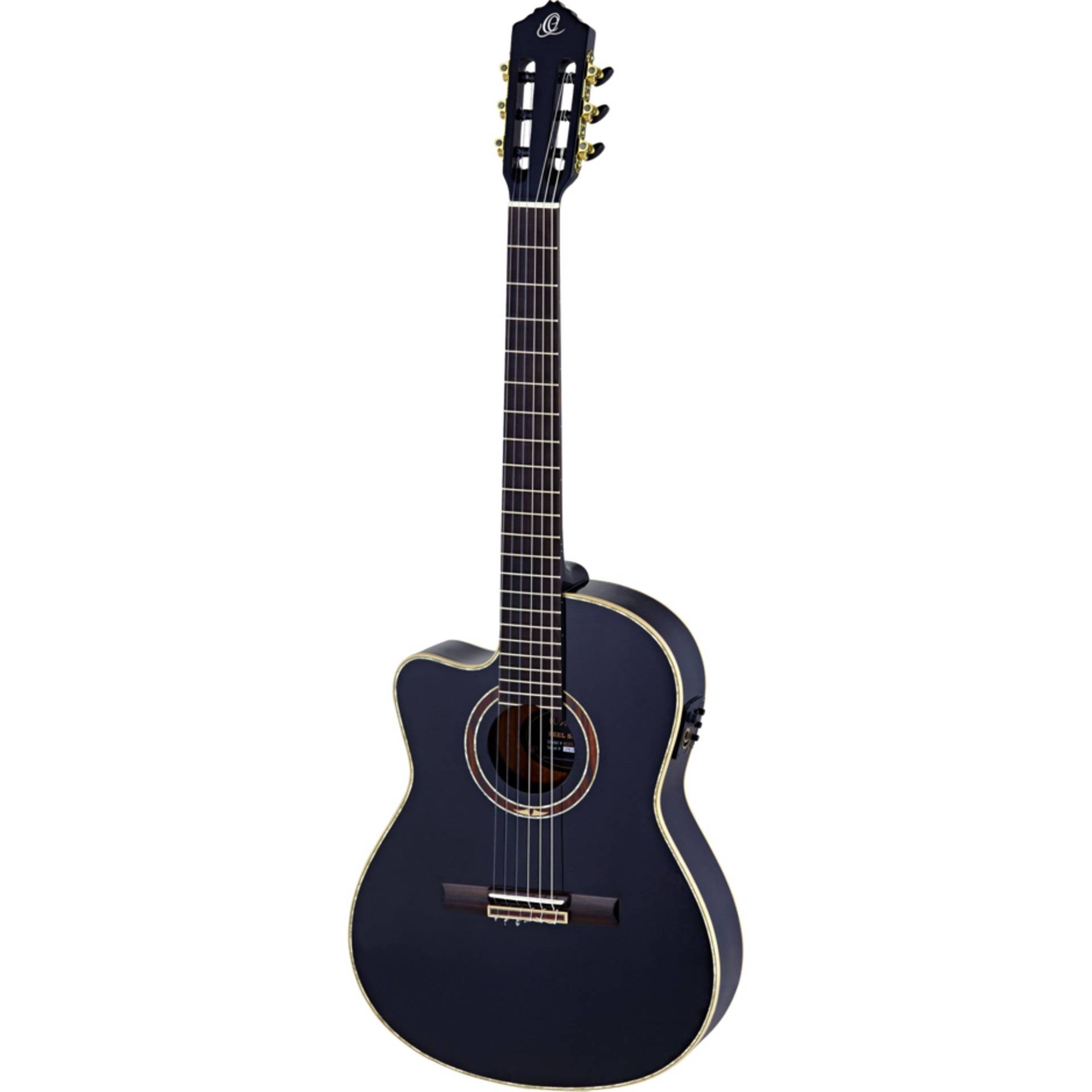Ortega Feel Series RCE138-T4BK-L Electro-Acoustic Classical Guitar with Gig Bag (Left-Handed) von Ortega